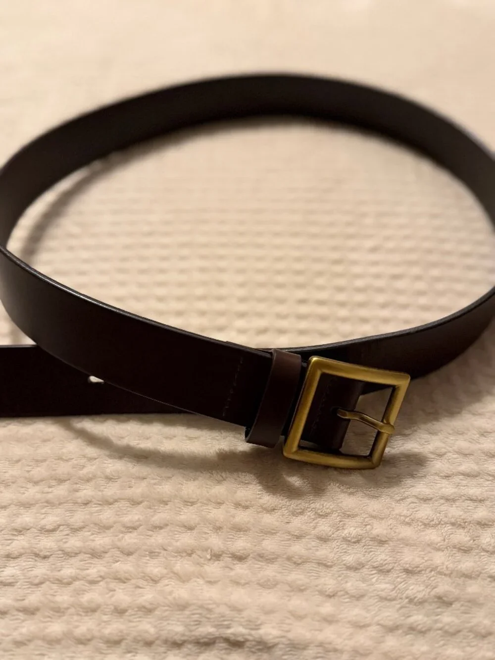 UNIQLO Italian Leather Garrison Belt in Size L